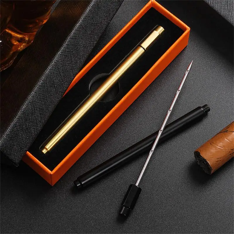 Stainless Steel Cigars Needle Cigars Draw Enhancer Tool Cigars Punch Needle Cigars Puncher Outdoor Travel Smoking Accessories