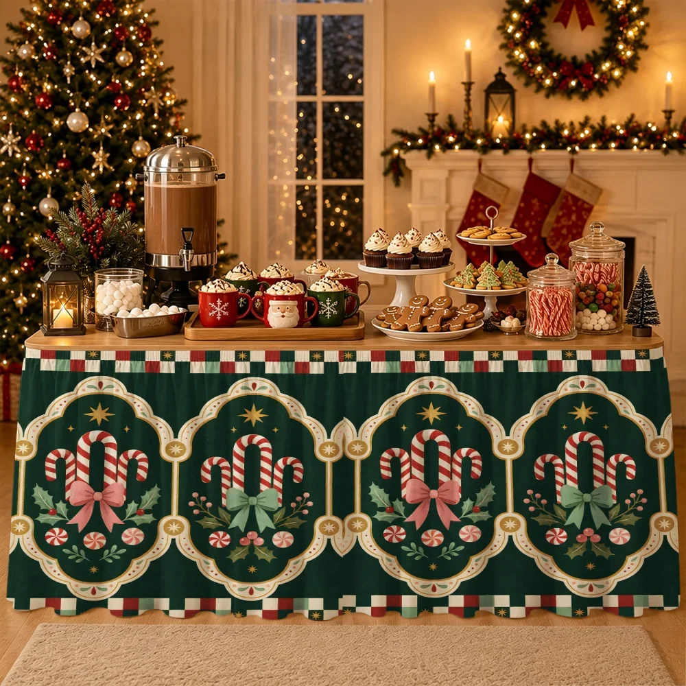 2D Flat tablecover (1pc) - Chain Medals Crutch Candy Garden Tablecloth, for the dining table