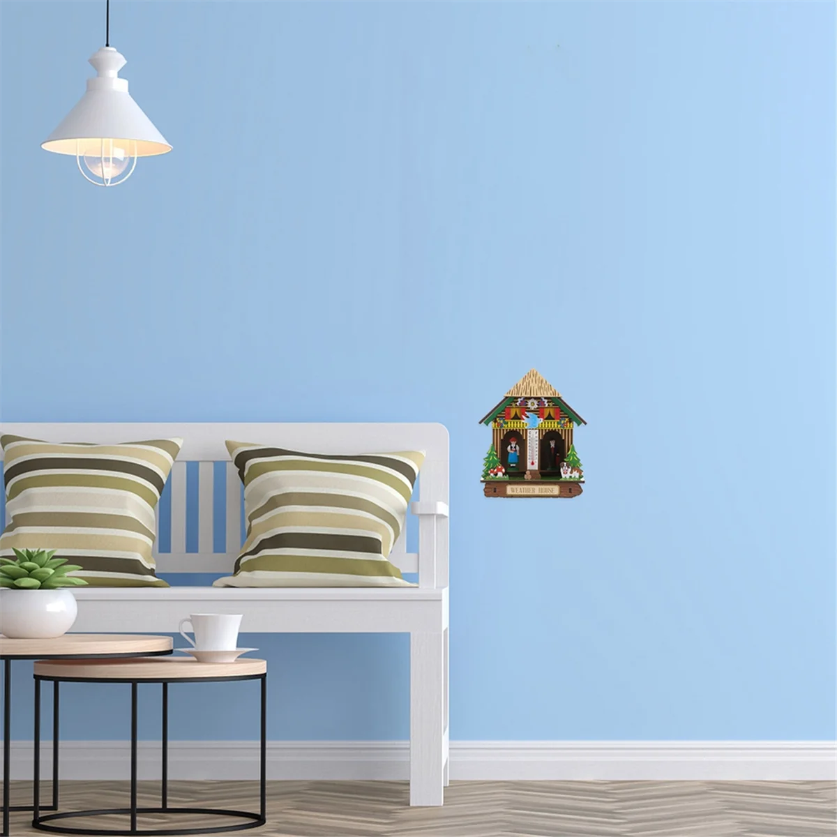 맑은 비 상자 실내 정확한 온도계, 가정용 기압계, 습도계, 플라스틱 걸이식 날씨, 여자 시계