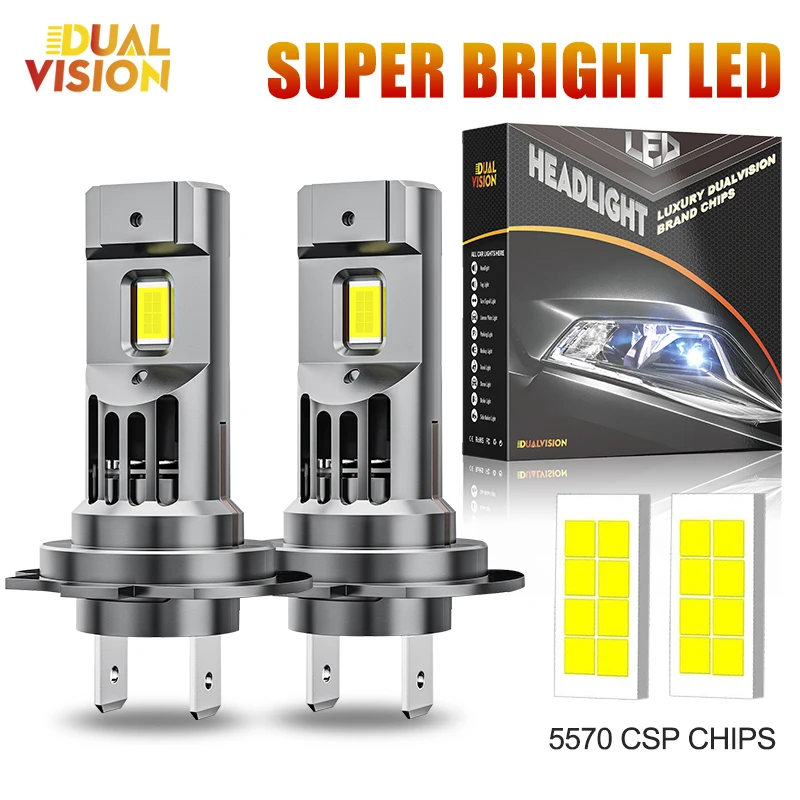 300W Turbo H7 H11 LED Headlight Bulbs CANBUS Lights 30000LM H4 9012 9005 HB3 9006 Mini Lamp 3580 CSP Wireless Car LED with Fan