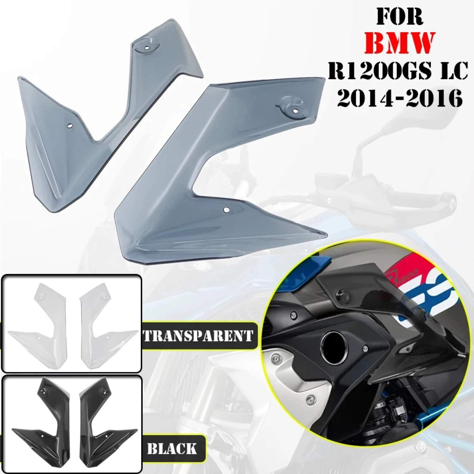 Motorcycle Frame Fairing Diversion Windshield Windscreen Deflectors For BMW R1200GS LC For R 1200 GS R 1200GS 2013-2016
