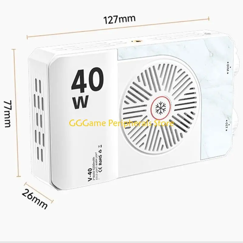 U55B Pocket Led-licht Videolamp Fotografielicht 2500K-9000K 120 stuks kralen 1/4 draad