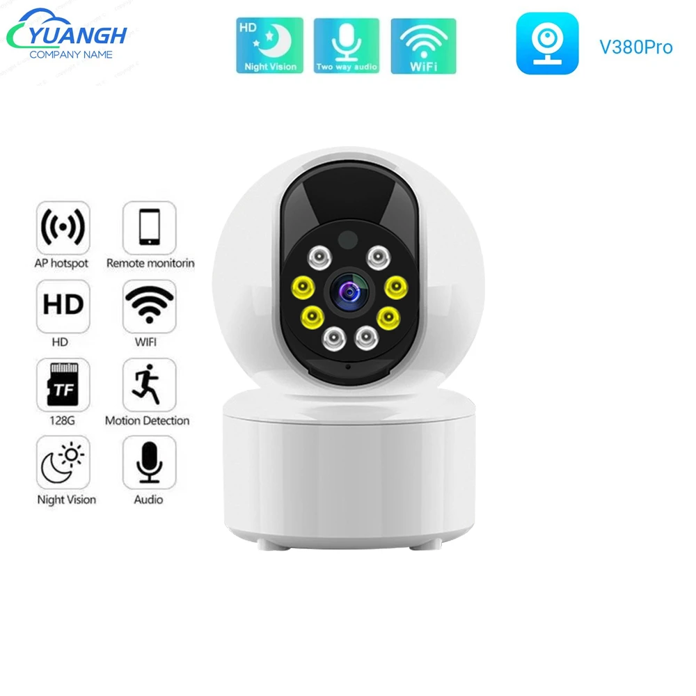 

3MP V380 Pro Mini WIFI IP Camera Indoor Wireless Security Smart Home CCTV Surveillance Camera Two Ways AUDIO