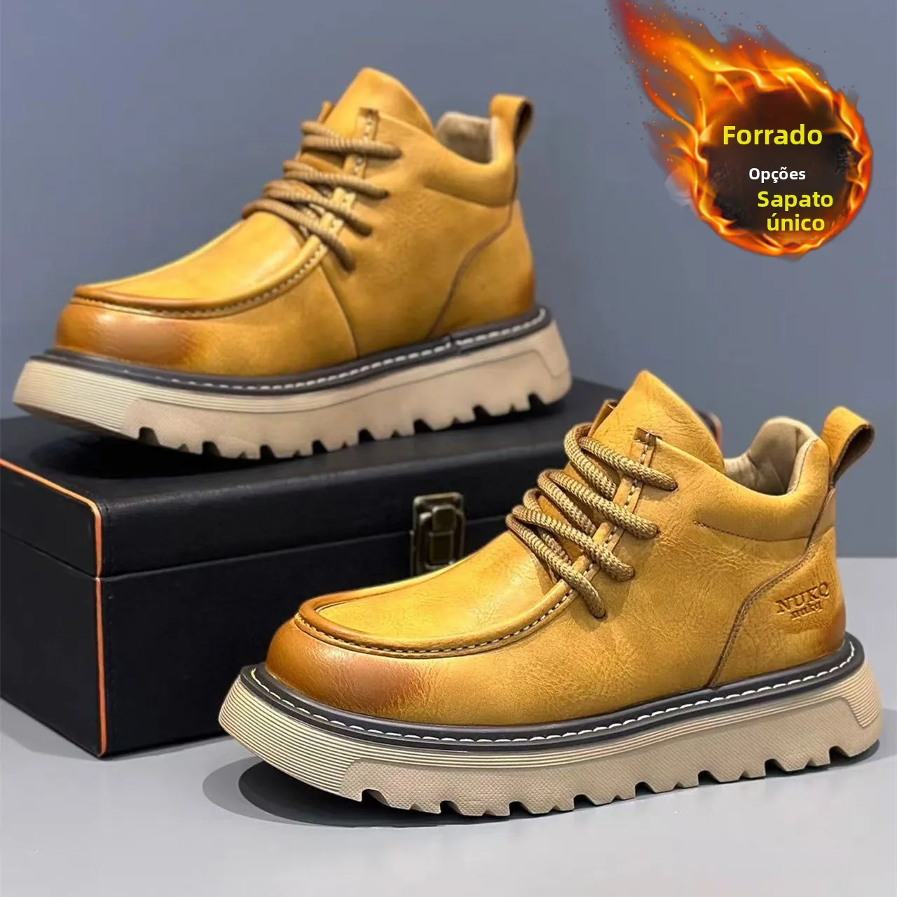 stivali-alti-da-uomo-invernali-per-sport-all'aperto-impermeabili-antiscivolo-con-suola-spessa-rialzati-gialli-stile-retro-britannico