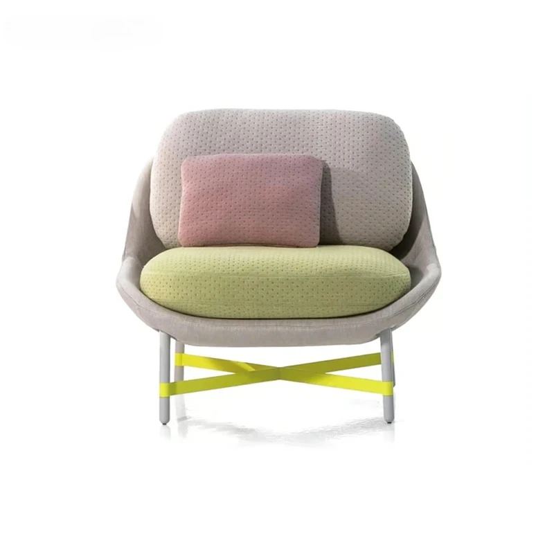 

High Back Sofa Chair Nordic Leisure Lounge For Living Room Dining And Bedroom Use Lazy Comfortable Single Chair