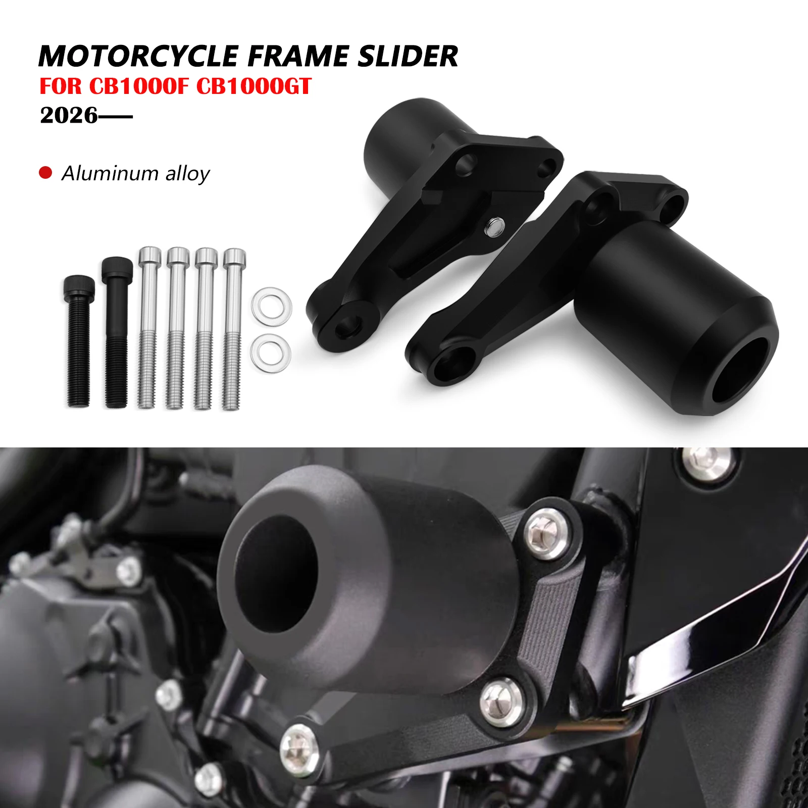 

New Motorcycle Accessories Frame Sliders Falling Protection Protector Pad For Honda CB1000F CB1000GT CB 1000F CB 1000 GT 2026