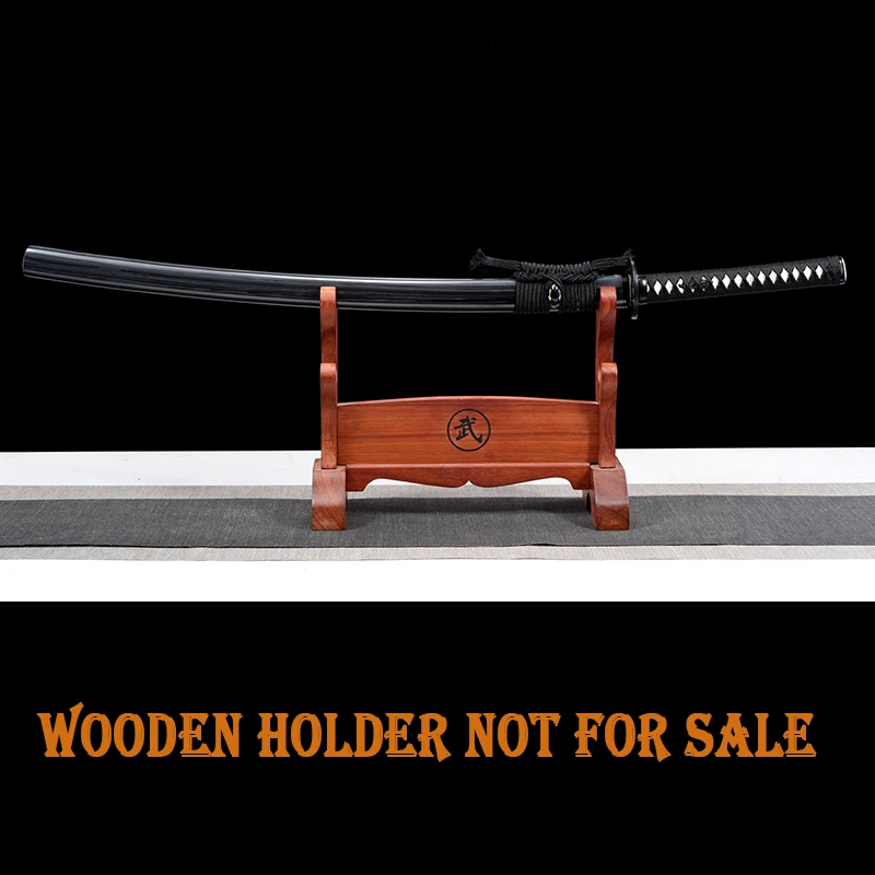 Handed Quality Wooden Sword, Japanese Iaido Training Sword, Samurai Katana, Stage Props, Plant Tsuba, Decor