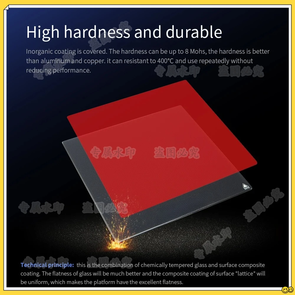 

Creality CR-6 SE Ultrabase 245*255*4mm Carbon Silicon Glass Plate Platform Heated Bed Build Surface For CR-6 se 3D printer parts