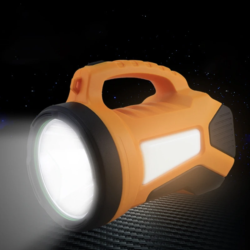 Strong Light ABS Light Multi-Functional High-Power Searchlight Outdoor Camping Rechargeable Miner's Lamp