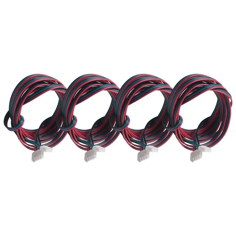 

ABJG-4Pcs 2M Motor Connector Cables XH2.54 4Pin To XH2.0 6Pin White Terminal Paralled Motor Wires For 3D Printer Stepper