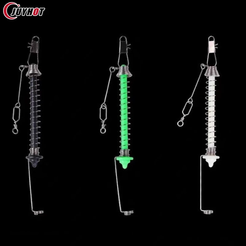 Automatic Fishing Hook Stainless Steel Spring Fishhook Bait Catch Ejection Catapult Full Speed Fishing Accessories