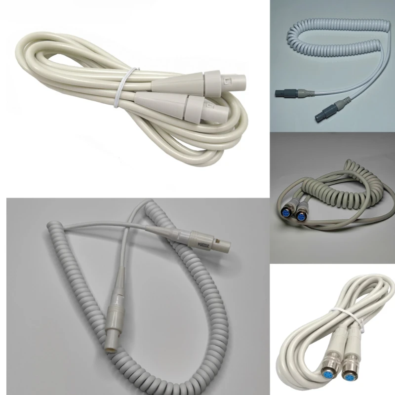 Dental Dental Endoscope Connection Wire Spring Helix 2 Ends 6-pin Plug 5-hole 6-hole Endoscope Handle Dentist Seat Attachment