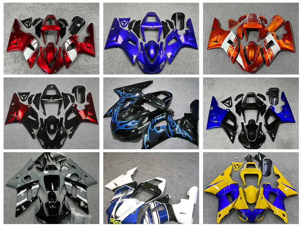 4 Gift new ABS fairing kit - suitable for Yamaha YZF1000 R1 from 1998 to 1999. Vehicle accessory. Customizable.