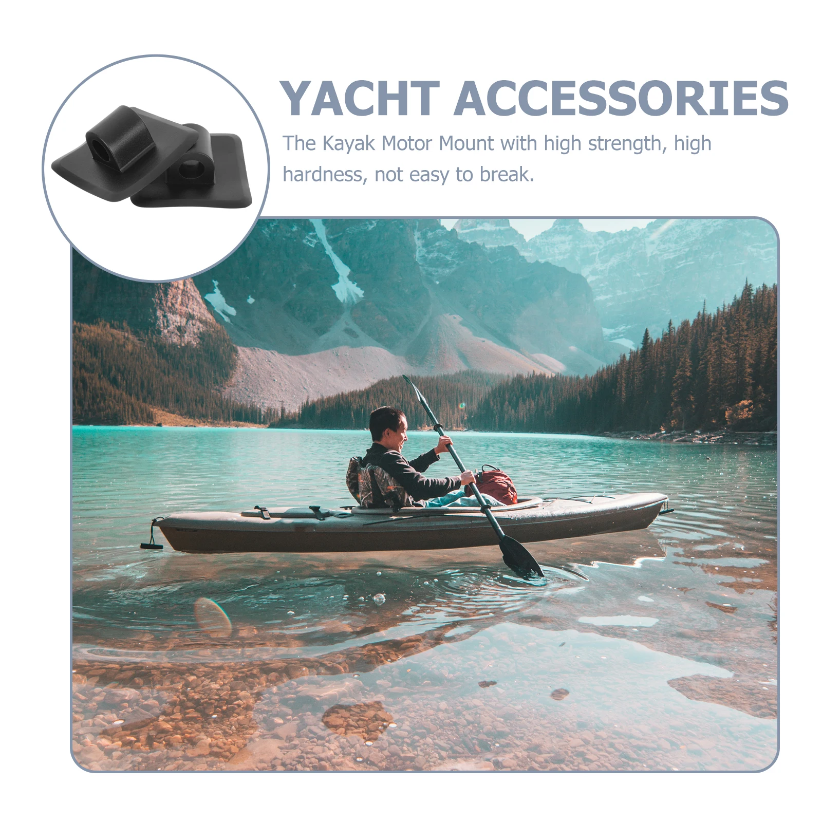 

2pcs Kayak Motor Mount Bracket Durable Plastic Inflatable Boat Engine Holder Stand for Kayak Canoe Fishing Boat Mounting Clip