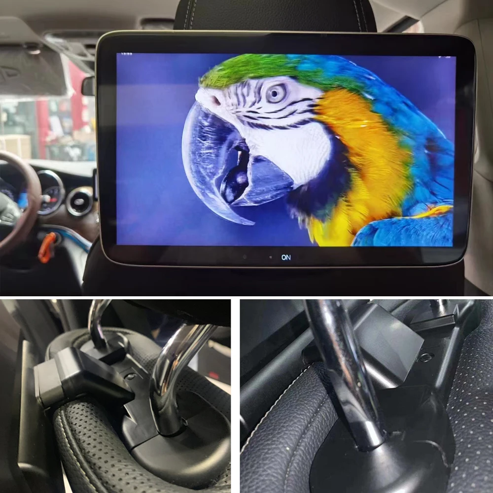 

2025 Latest UI Style TV Rear Seat Screen For Mercedes Benz GLS 400 450 WiFi Car Headrest Monitor Android Bluetooth Mirror Link