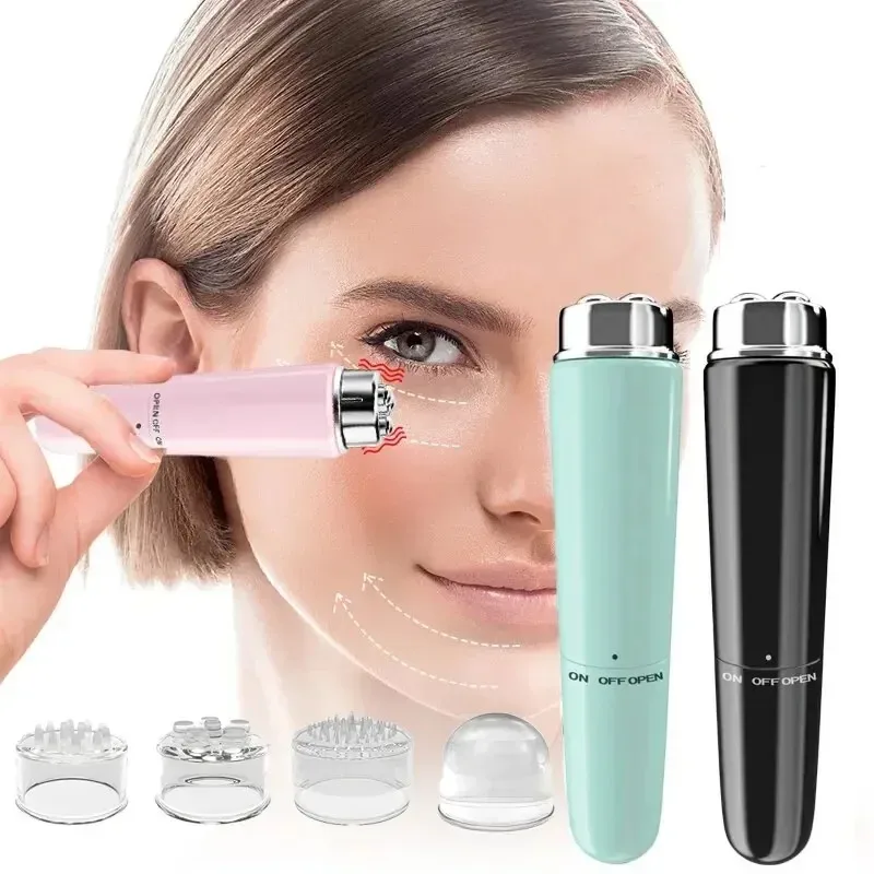 4 in 1 Electric Facial Massager Micro Vibration Eye Beauty Instrument for Relax Eye Dark Circles Eye Bags Puffiness Eye Massage
