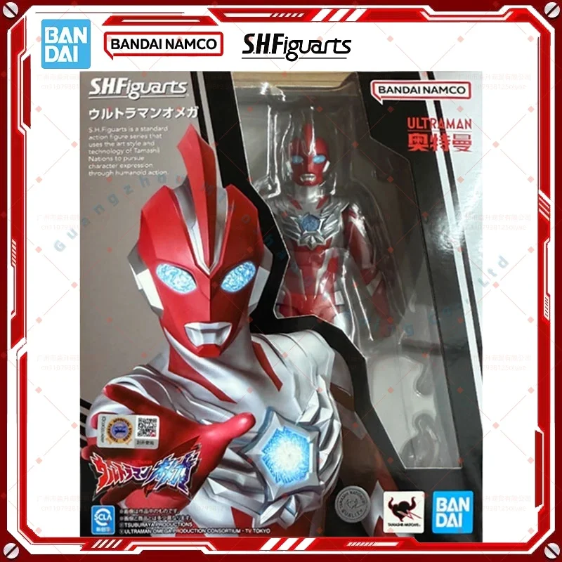

In Stock Genuine Bandai Ultraman Model Kit SHF Ultraman Omega Anime Action Figure Collection Finished Model for Boys Toys Gifts
