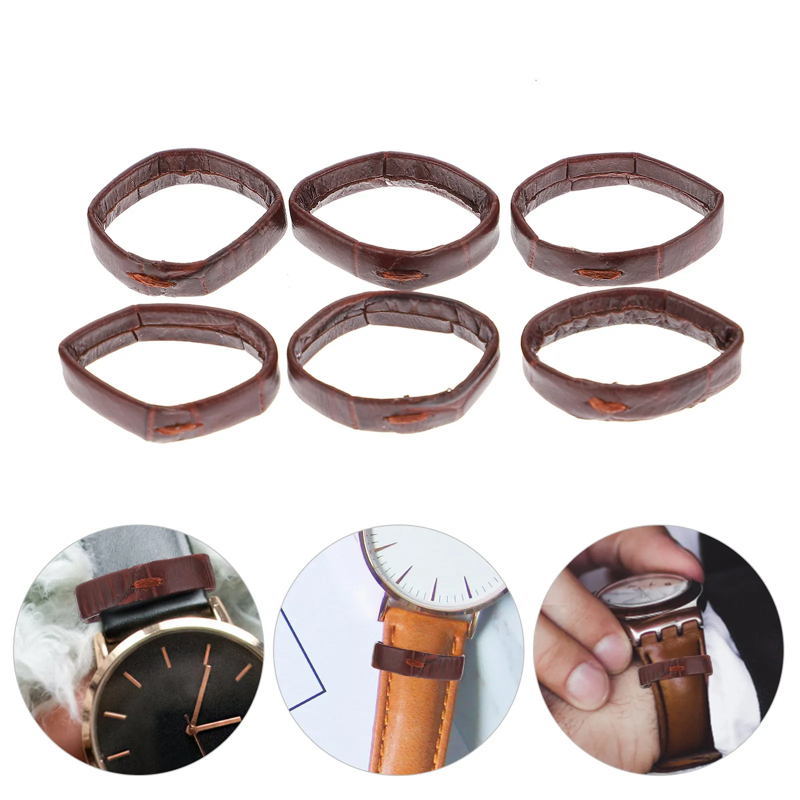 10 Stück Uhrenarmband-Ringe, hochwertige Uhrenarmband-Schlaufe, einfache Installation, leicht, passend für die meisten modernen Uhren