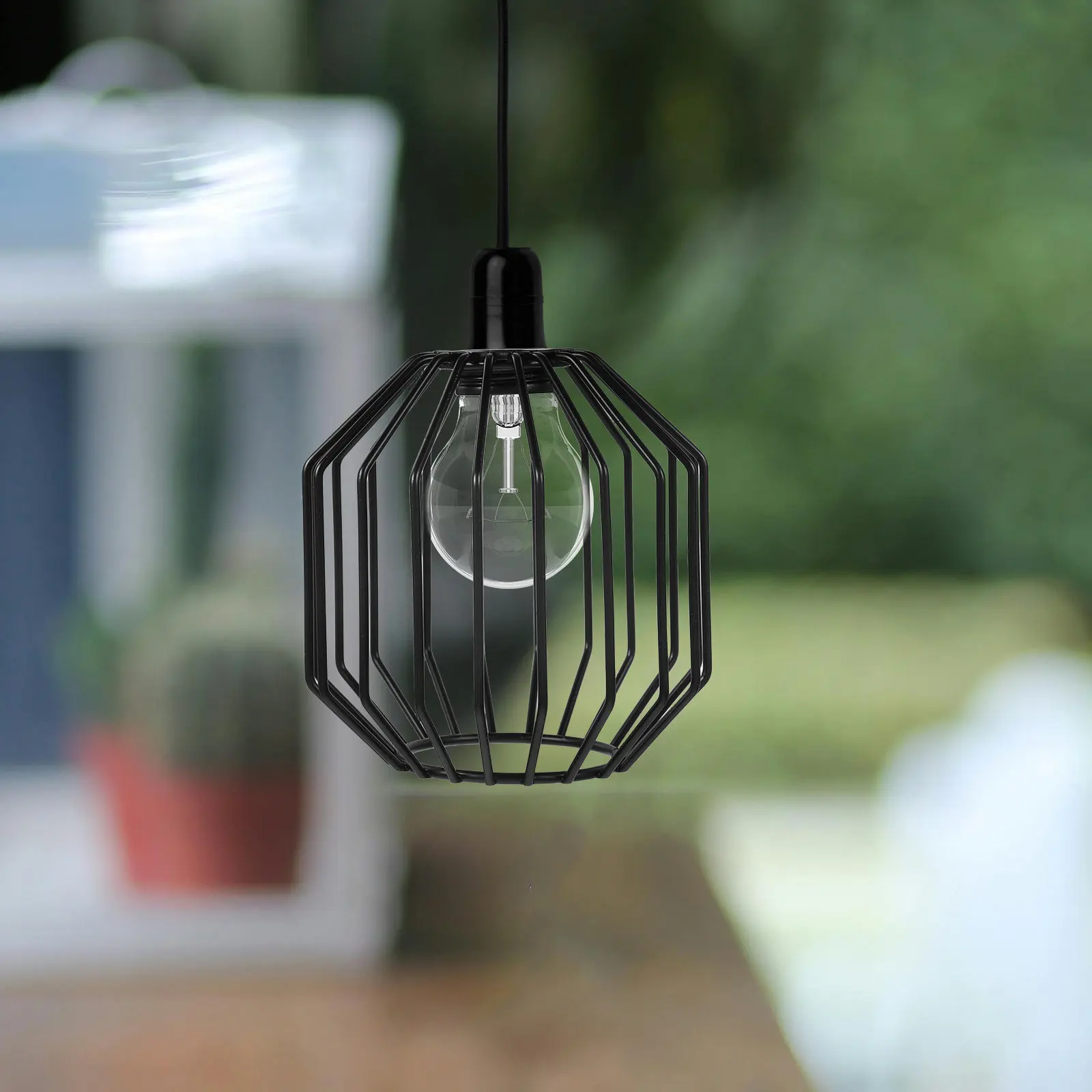 

Миниатюрный металлический абажур-клетка для подвесного светильника, винтажный, для замены, защитный кожух для потолочного вентилятора/светильника