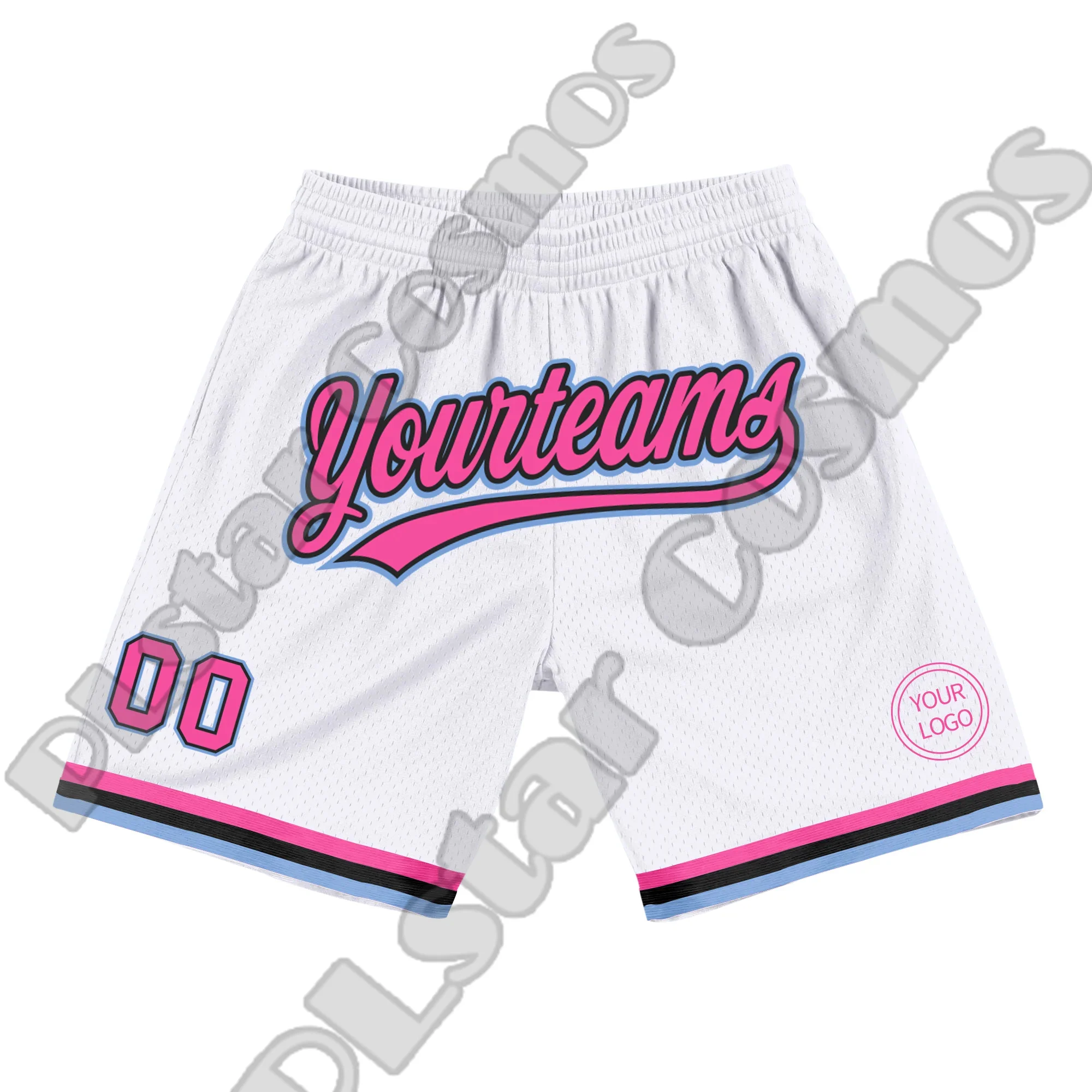 Nome personalizado Logotipo Número da equipe Basquete Shorts Calças Retro Malha Respirável Sportswear 3DPrint Verão Harajuku Drop Shipping X5