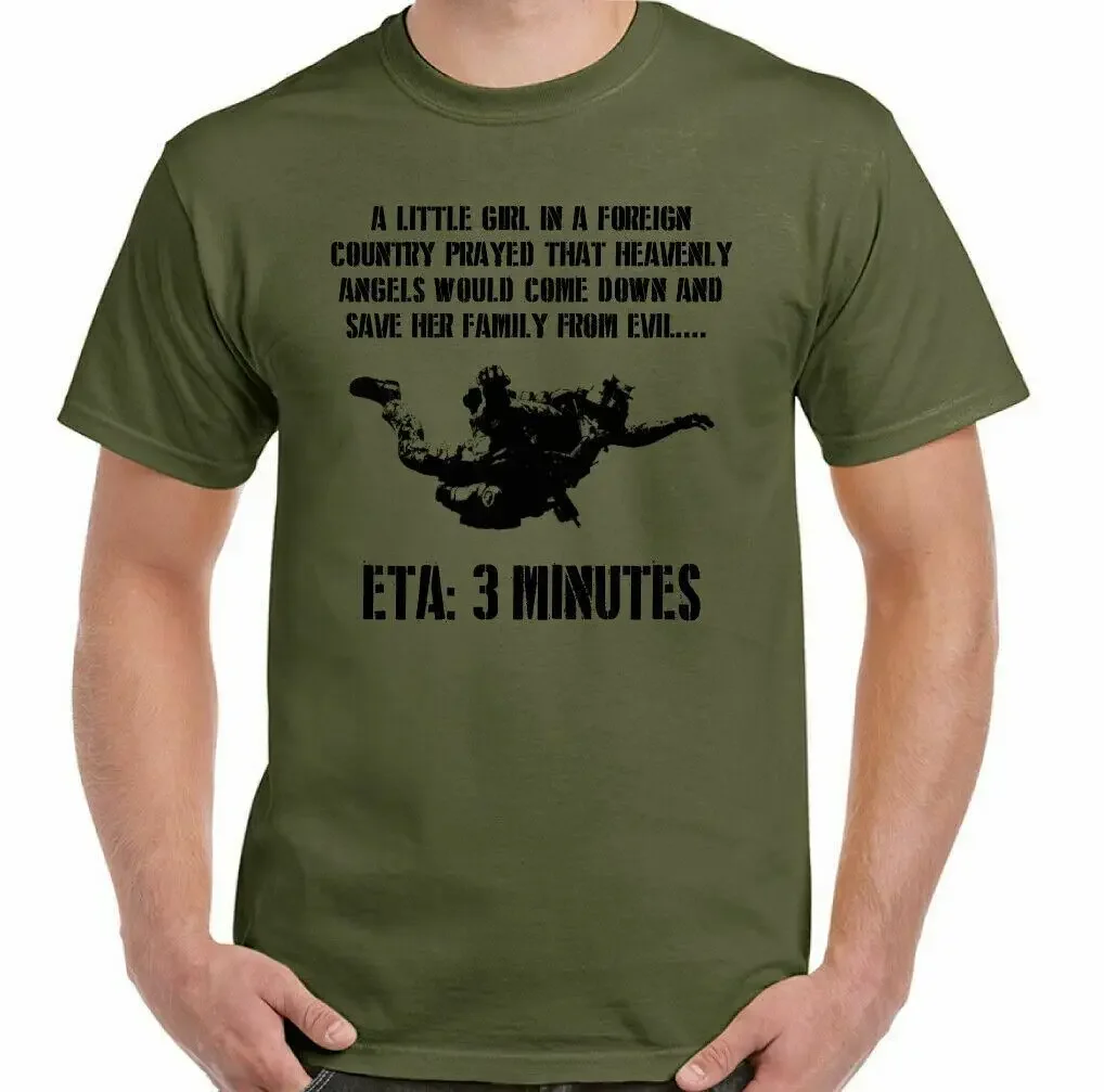 SAS Special Forces Parachute Regiment T-Shirt 100% Cotton O-Neck Summer Short Sleeve Casual Mens T-shirt Size S-3XL