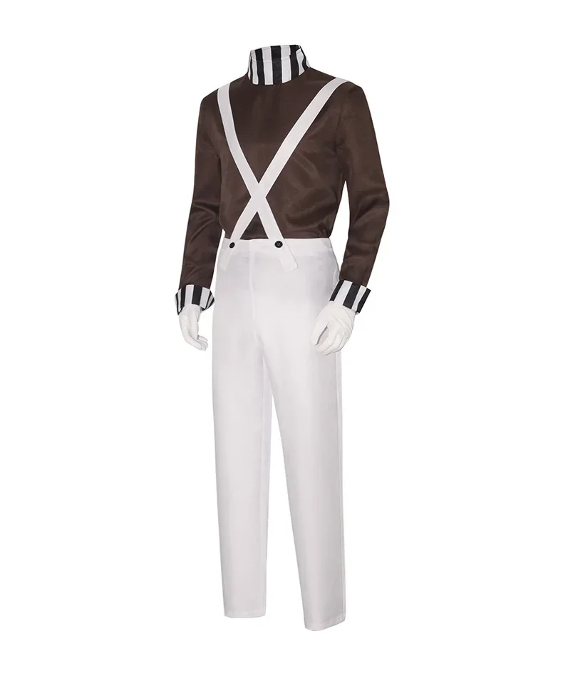 Oompa Cosplay Costume Loompa Movie Chocolate Clown Disguise Set Uniform Dress Suit Women Men Halloween Carnival Party Clothes