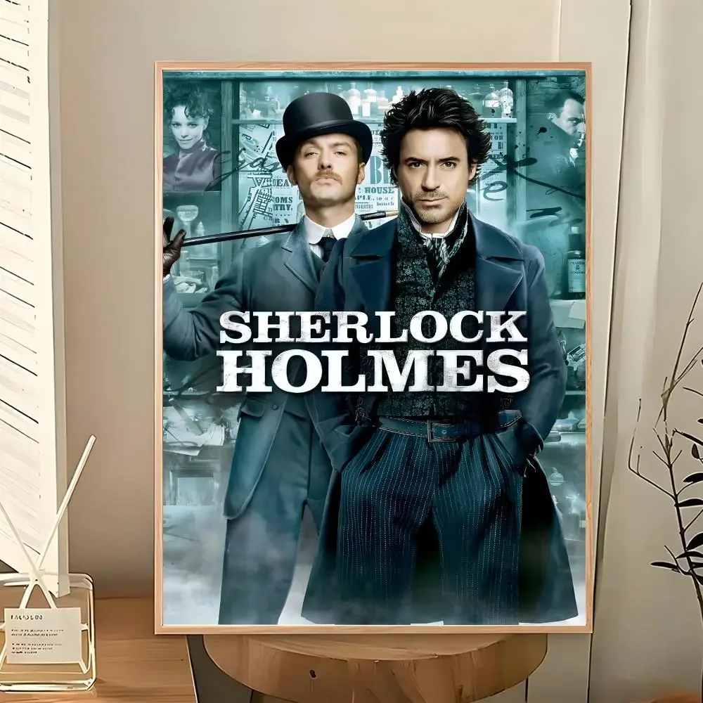 Novel Detective Fiction Sherlock Holmes Poster Wall Art Painting for Living Room Home Decoration and Holiday Gifts