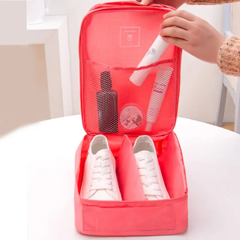 Oxford Cloth Shoe Bag Travel Storage Three Pairs Shoes Storage Bag Waterproof Sneakers Slippers Sorting Bag Wardrobe Organizers