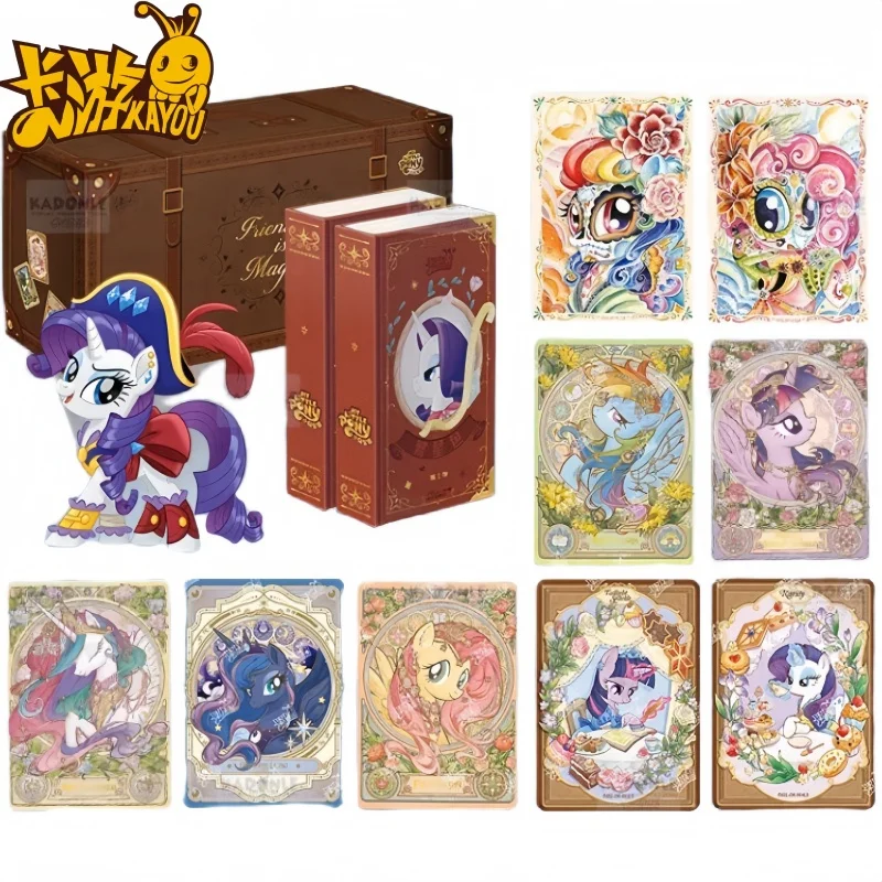 New Kayou Genuine My Little Pony Card Friendship Forever Cards Star Pack Gorgeous Gilded Princess Cards Collectible Card Toy Gif