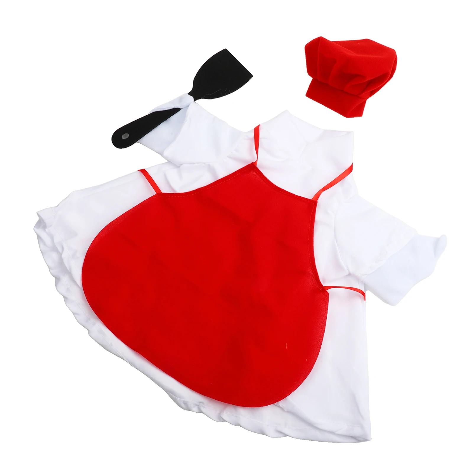 23 Inch Goose Statue Outfit in Chef Style Includes Fabric Clothing and Hat for Garden or Yard Display and Seasonal Use
