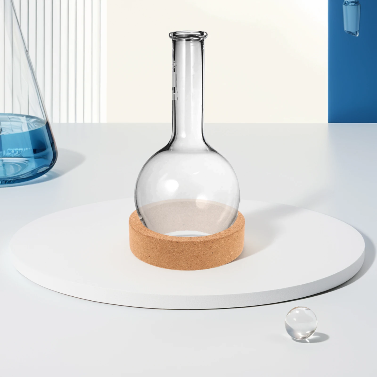 

2Pcs Flask Holder Bottom Large Lab Cork Stand Round Beaker Scientific Glassware Chemistry Supplies