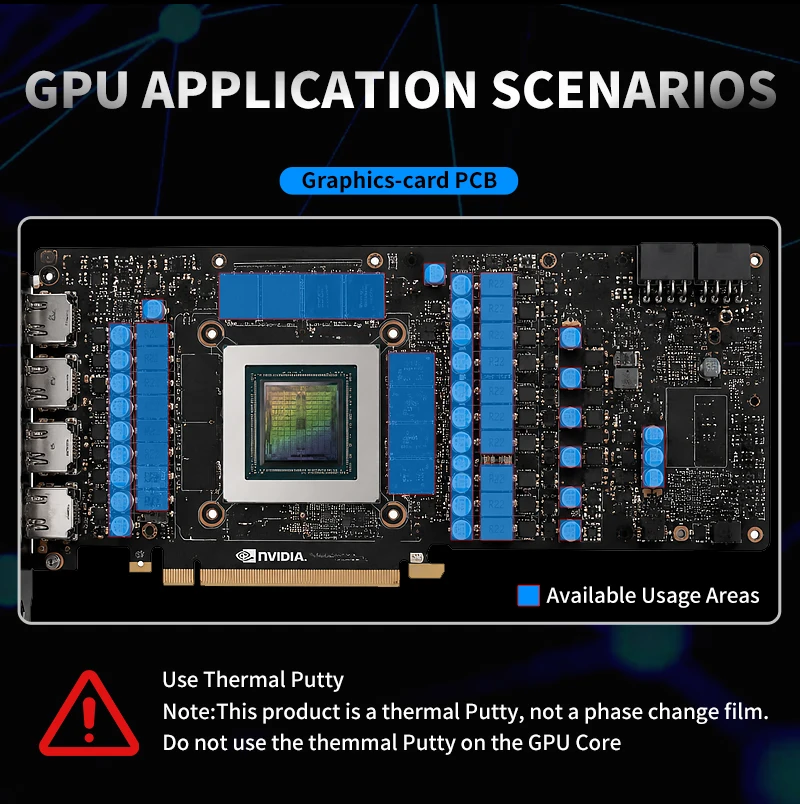 UPSIREN UTP-6 UTP-8 UTP-X Für VGA GPU IC Prozessor Thermal Pad Ersatz Wärme Blockieren Kitt Thermische Kitt Schnelle Kühlung – Detail 8