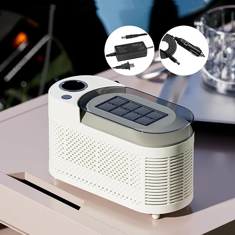 لـ Tragbarer Mini-Eisbereiter فور دن أسترانغ، كومباكت Eisspendermaschine In Aprikose Und Violetter Farbe، Perfect Fur Pi