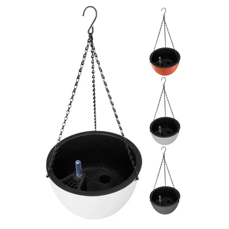 

Suspend Basket Flowerpot Lightweight Suspend Basket With Automatic Irrigation System Adjustable Hydrometer Flowerpot For Garden