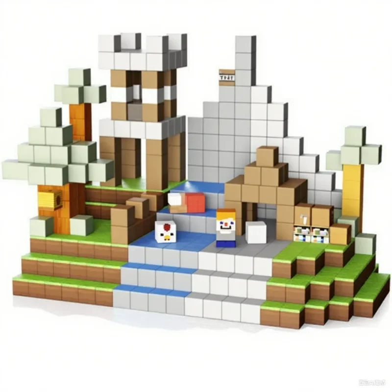 Magnetic building block build magnet magic portal set, magnetic tile building block toddler toy stem sensory outdoor toy