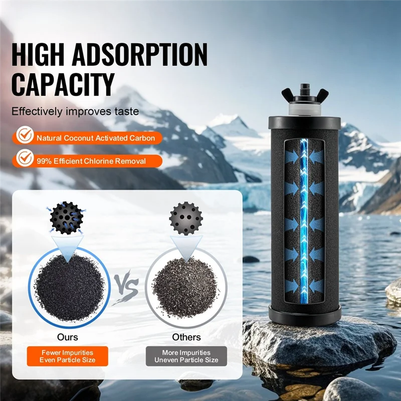 Purification Water Filter Replacement For Gravity Filter System 2 Pack