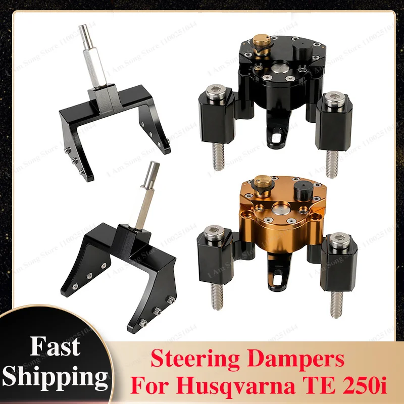 Motorcycle Steering Dampers Steering Stabilizer For Husqvarna TE 250i 300i 250 300 FE 350 450 501 Reversed Safety Shock Absorber