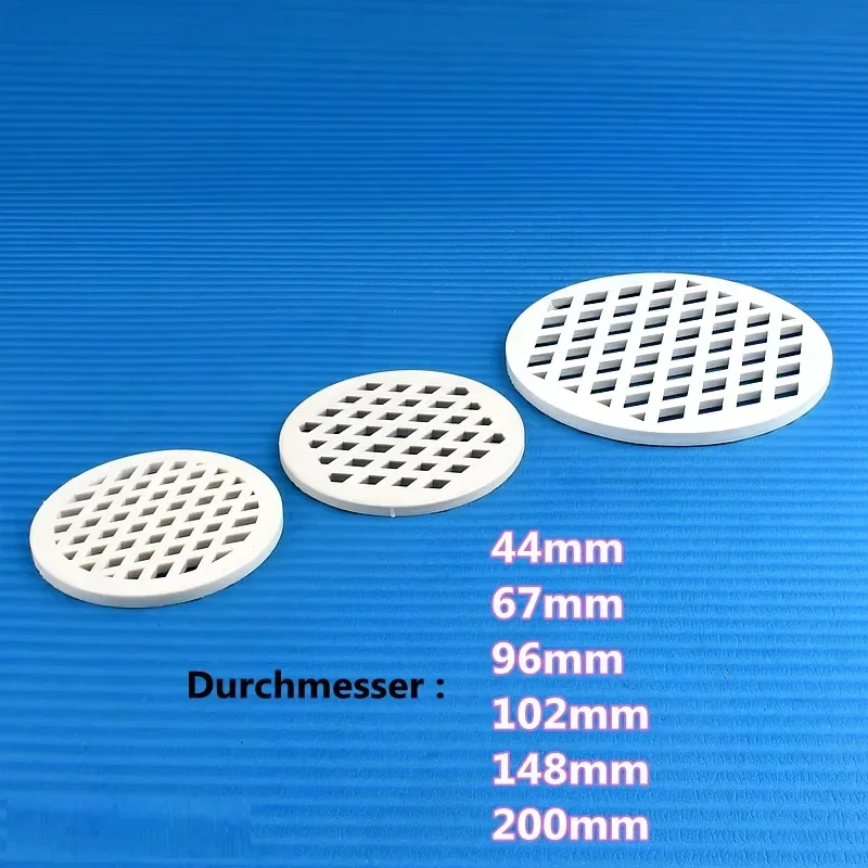 1/10PC Diameter 44 67 96 102 148 200mm Circular Screen Drainage Filter PVC Floor Drain Filter Screen PVC Grid Cover Plate