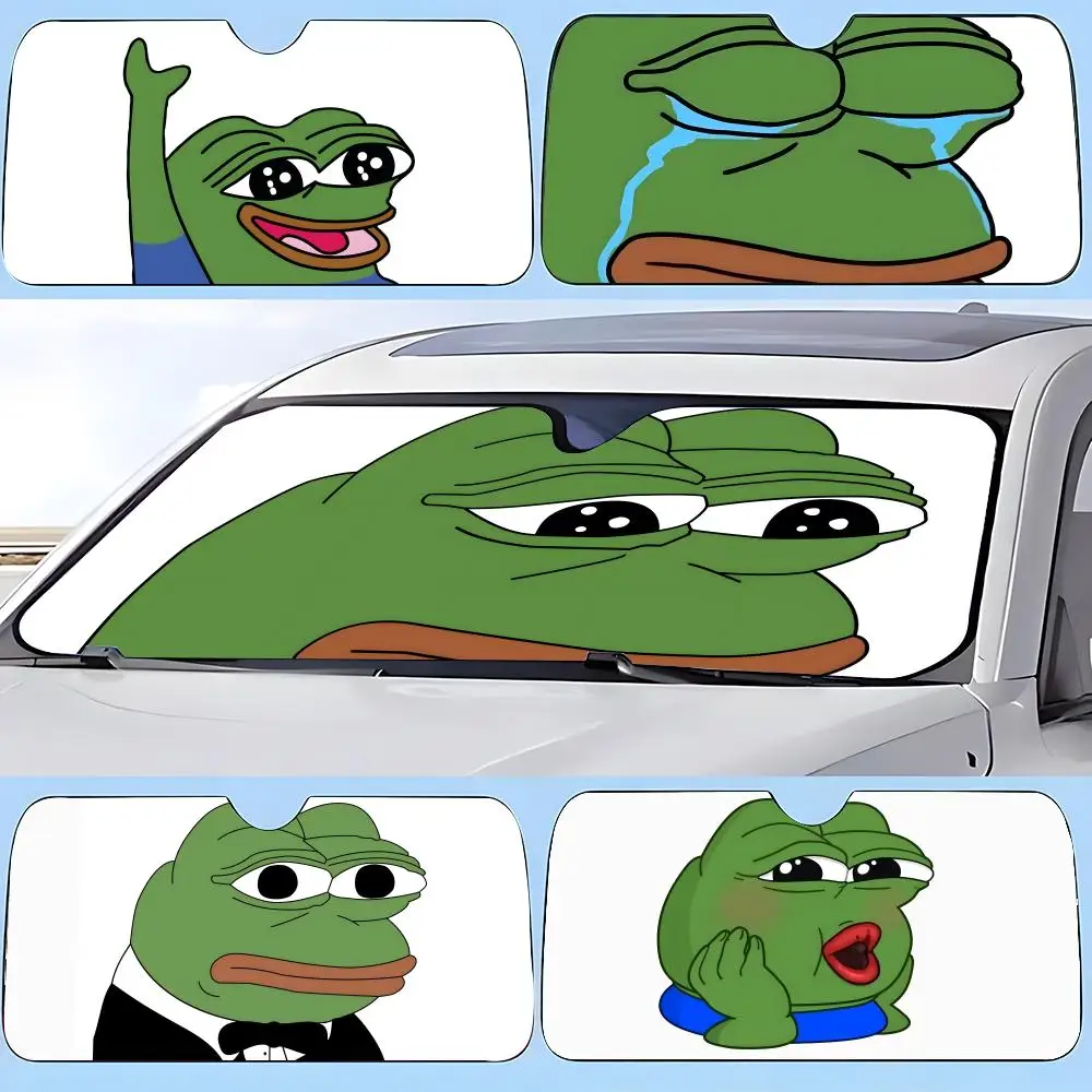 

Sad Frog Sun Visor Car sunshades, windshield sun visors, sun protection sunshades, novel car gifts.