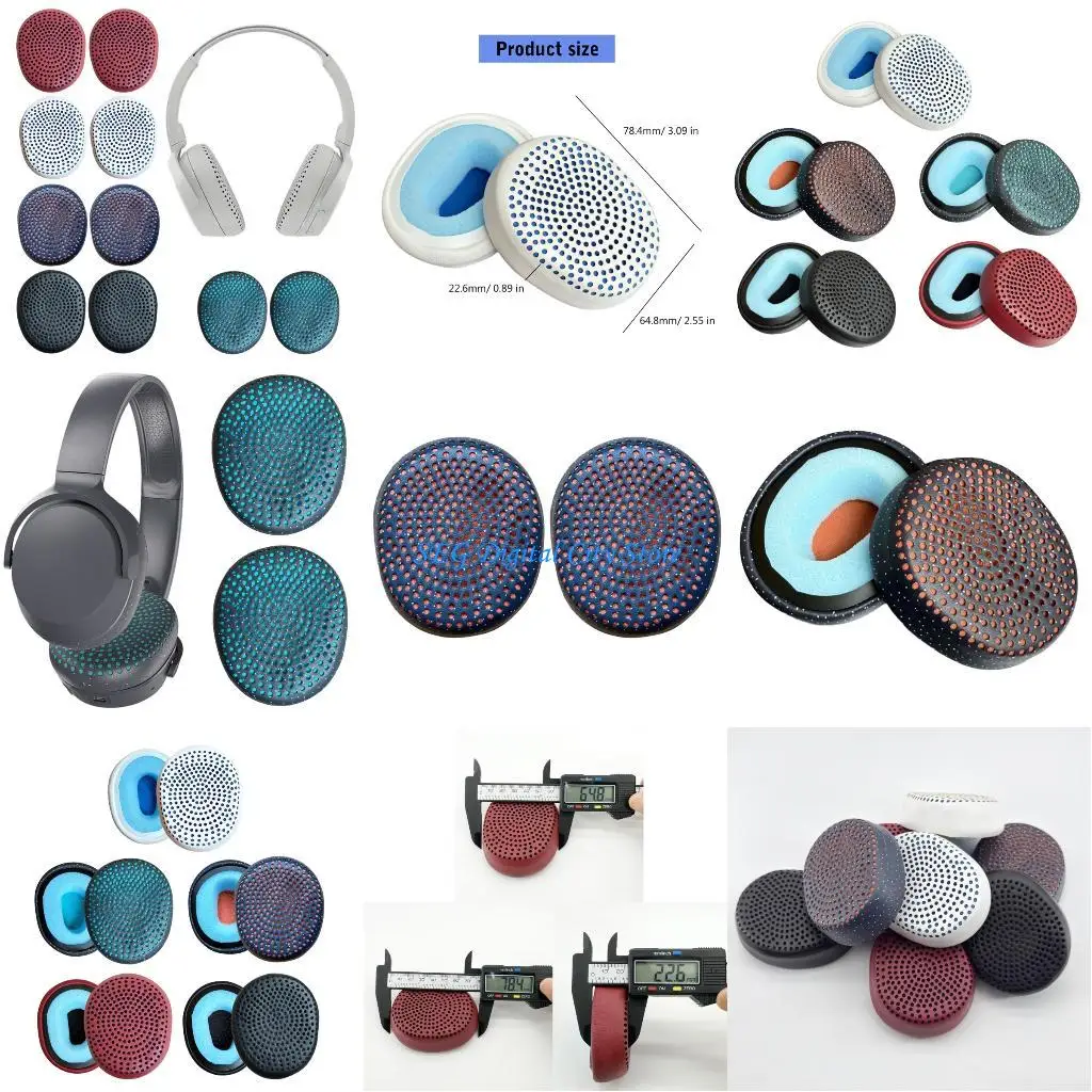 

U75B Headphone Ear Cushions Protein Leather Earpad For Riff Wireless Headsets Cover