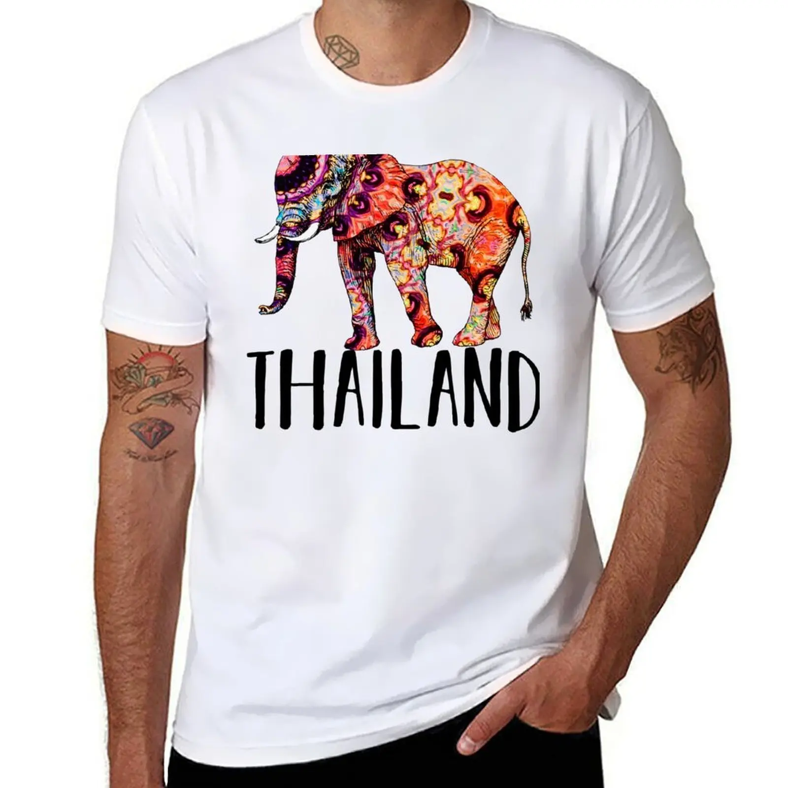 Thailand Trip Souvenir T-Shirt cotton t shirts man 100% t shirt personalised T-Shirt