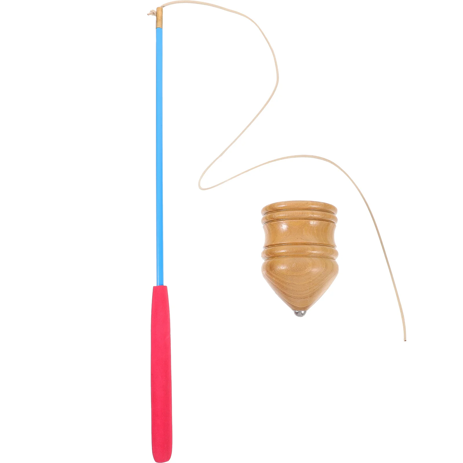 

Wooden Gyroscope Peg-Top Elm Wood 7cm Brown DIY Hand Eye Coordination Creative Kids Activity Gift Random