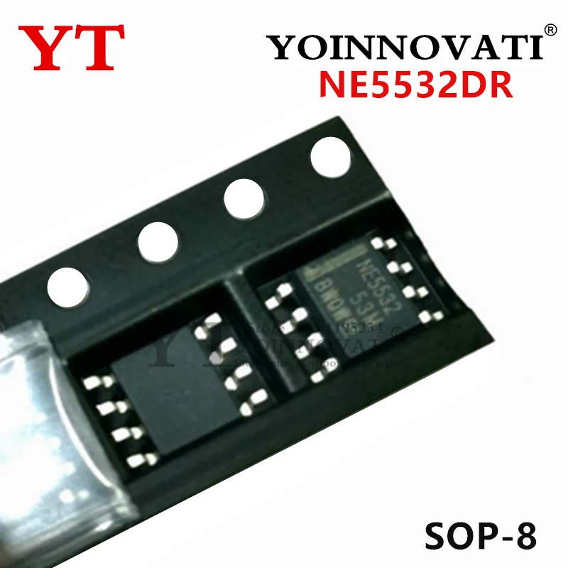 20pcs NE5532DR NE5532 5532 OPAMP GP 2 CIRCUIT 8SOIC
