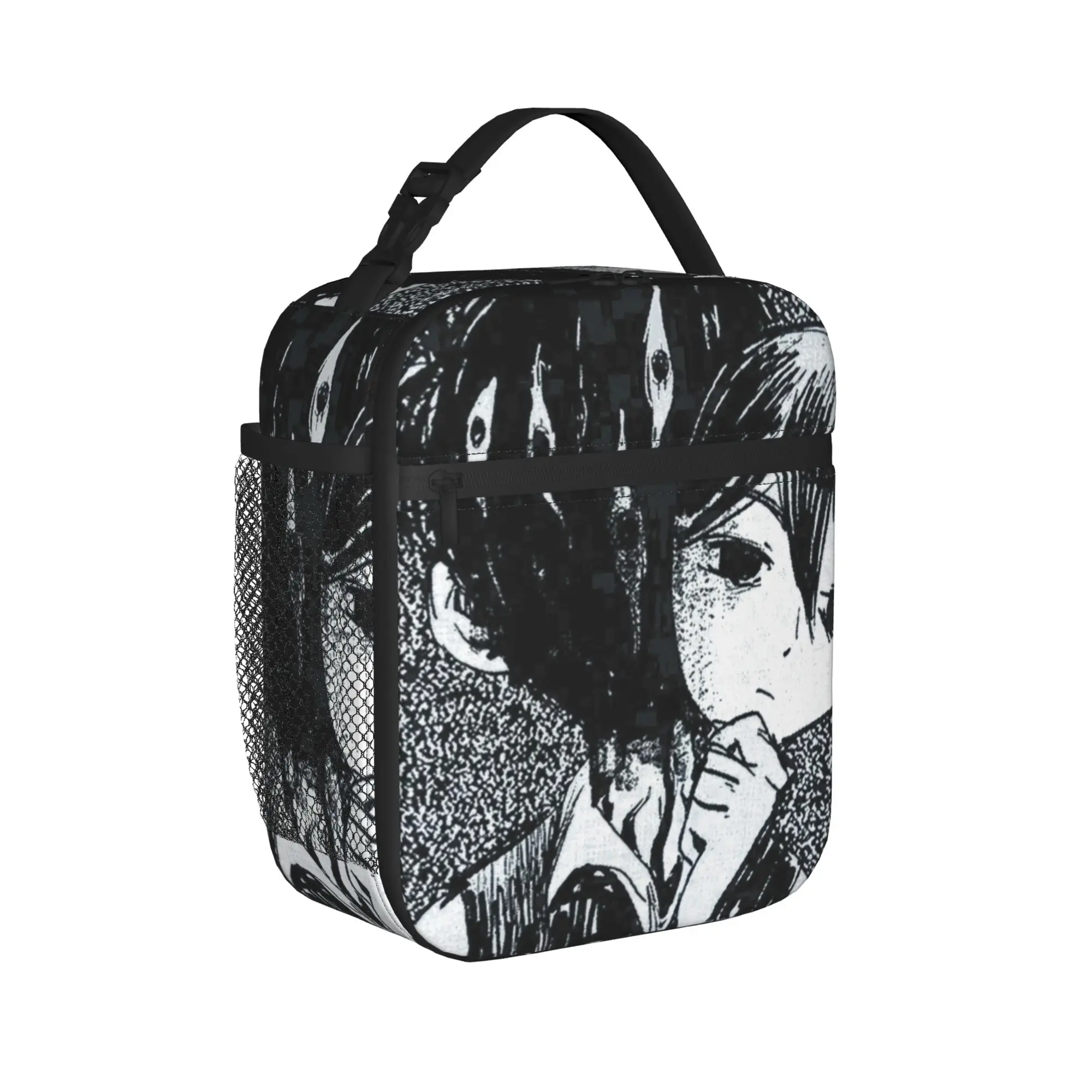 Omori Thermal Insulated Lunch Bags for Office Anime Horror Game Portable Food Bag Thermal Cooler Lunch Boxes
