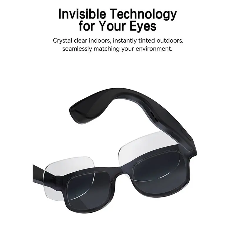 

Умные AI-очки A13E для перевода 100+ языков и воспроизведения музыки, с 8-мегапиксельной камерой с защитой от дрожания, Bluetooth, записью видео и фото, 2 шт.