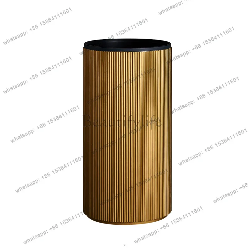 Nordic simple artificial stone floor-to-ceiling wash basin Hotel clubhouse Home art wash basin