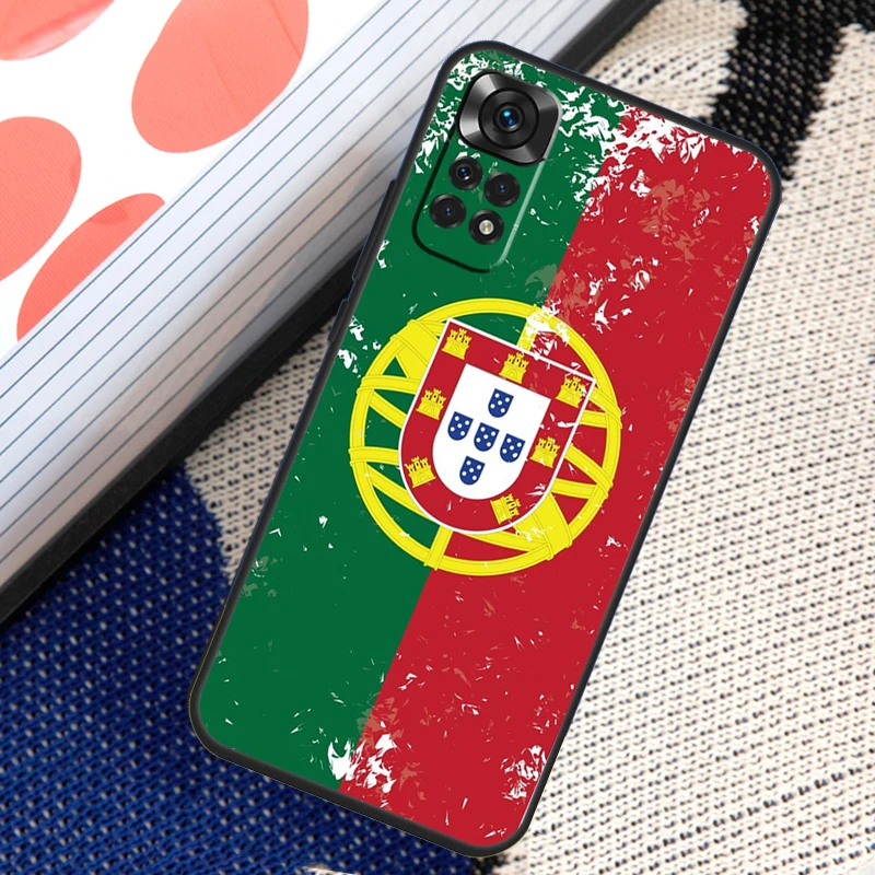 Portugal National Flag Case For Xiaomi Redmi Note 8 9 10 11 12 Pro 8T 9S 10S 11S Redmi 12C 9C 9T 10A 10C Cover