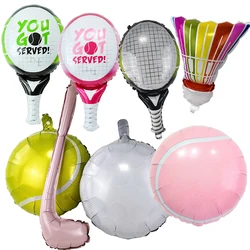 Sports Foil Balloon Decor Golf Badminton Tennis Soccer Balloon Sports Game Balloon for Birthday Sports Themed Party Supplies