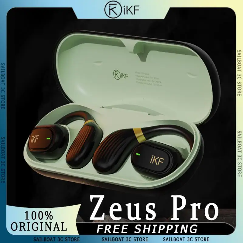 iKF Zeus Pro Wireless Earphones With 4 Mics DS3.0 Noise Reduction Stereo Surround Sound IPX5 Waterproof Custom Bluetooth Earbuds