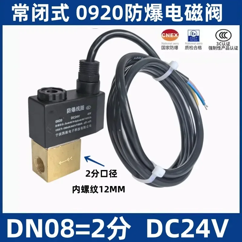Explosion-proof solenoid 4 points 220VDN15/20/25 Normally closed gas valve Natural gas switch valve